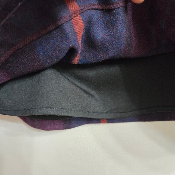 Woolrich Womens Y2K Wool Plaid Mini Skirt Sz 8 Scandi Preppy Old Money Academia - Picture 5 of 12